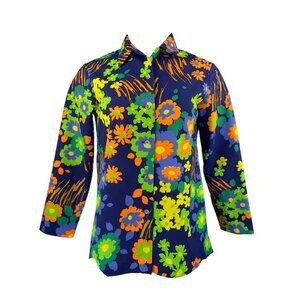 Vintage late 60's Button Up Floral Shirt
